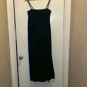 Vintage Marinelli black velvet dress